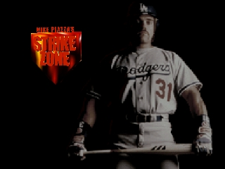 Mike Piazza's Strike Zone title screen for Nintendo 64